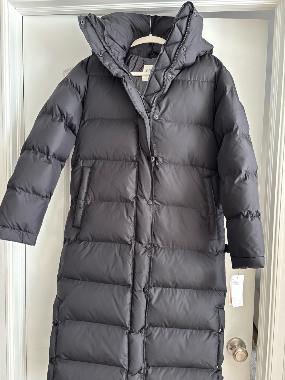 S13 Long Women's Puffer Coat Black XS NWT